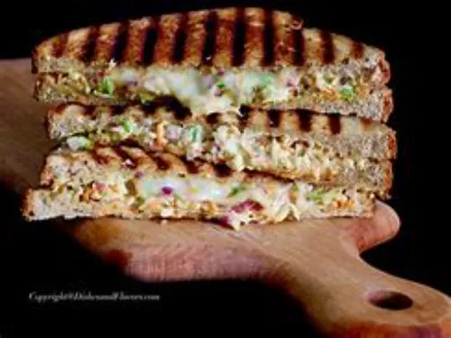 Veg Cheese Club Sandwich
